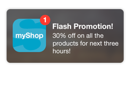 beacon Surprise customers near your store with push notifications
 makeitapp